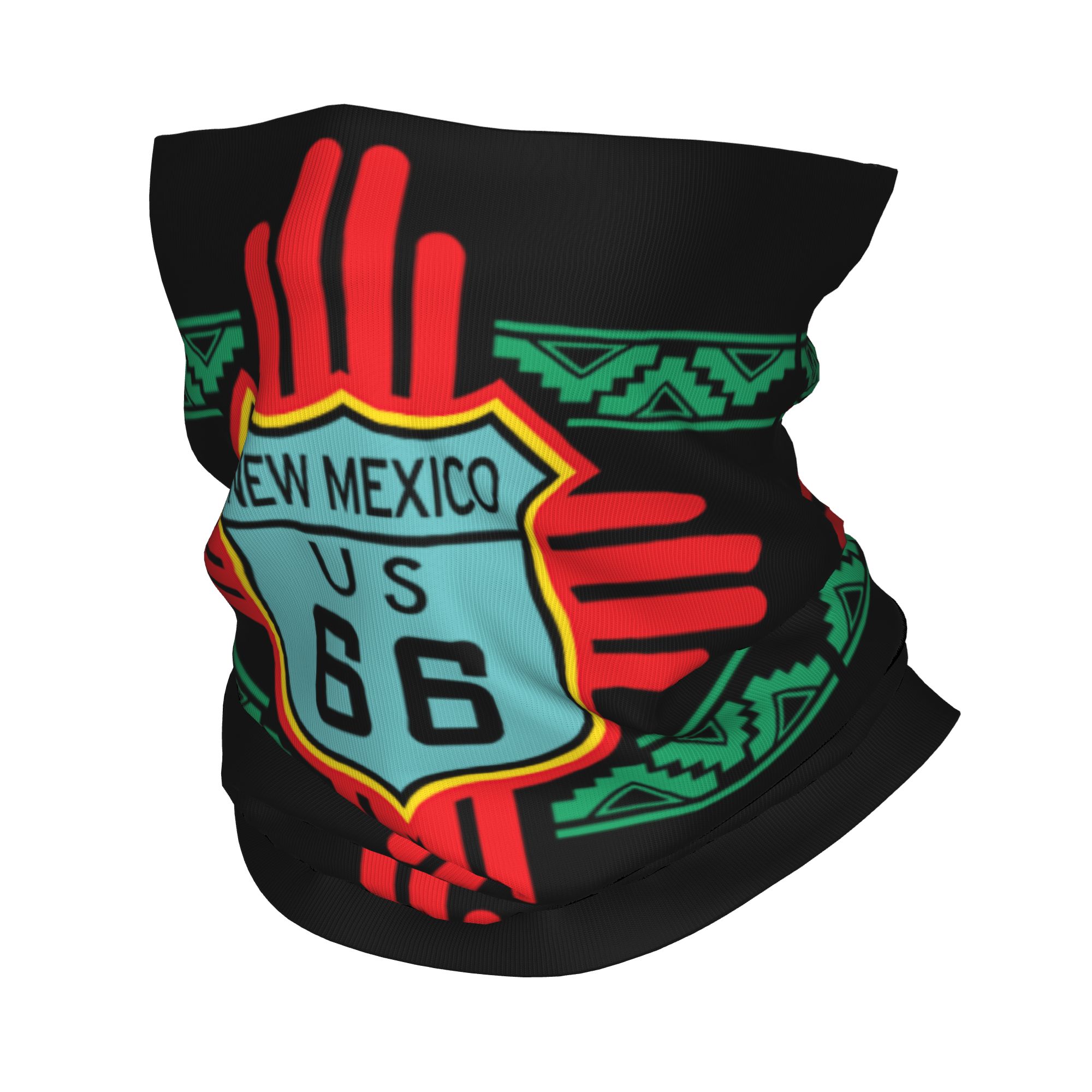 Neck Warmer Tube - Motorcycle Tour Route 66 Winter Headband