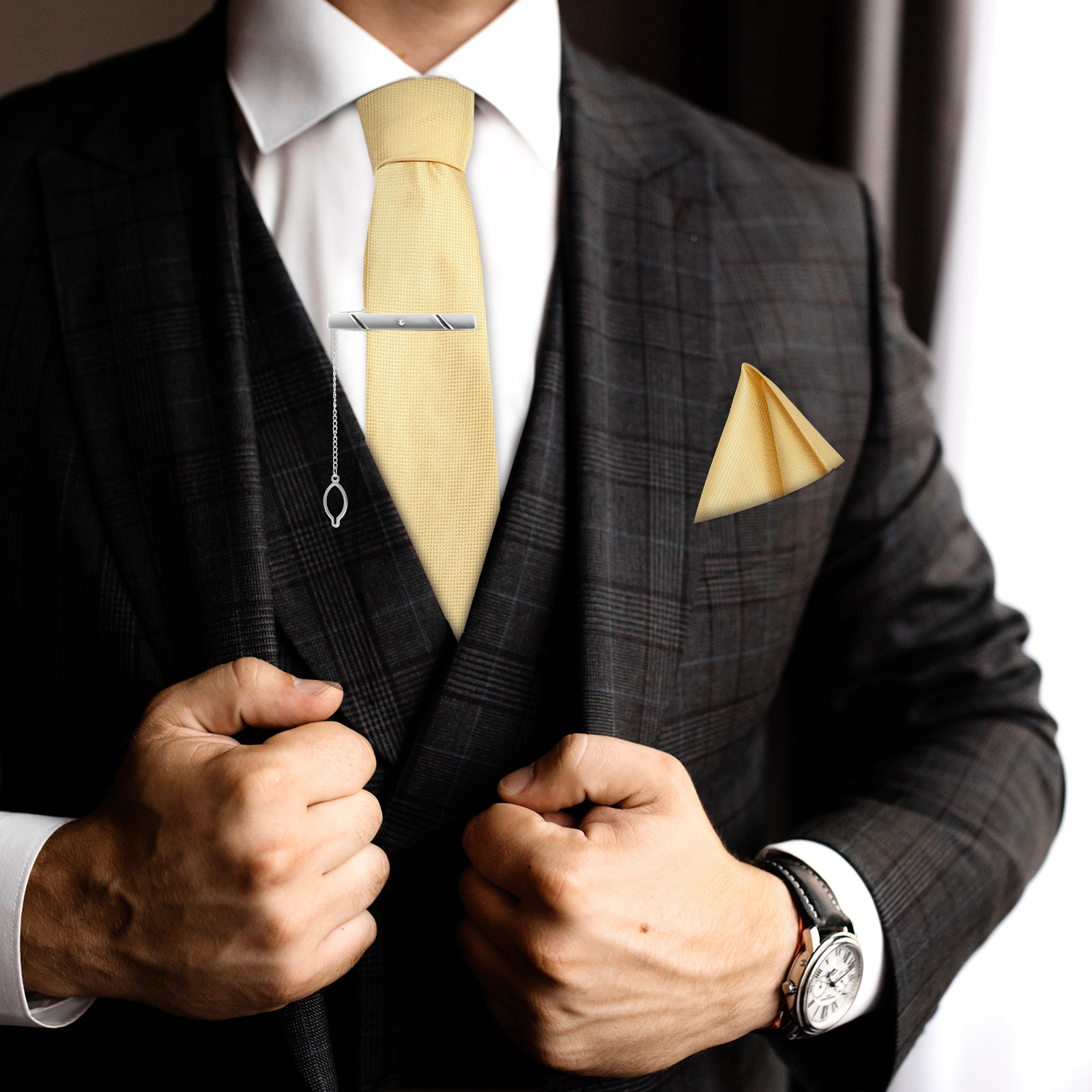5 pcs Tie Set: Necktie Pocket  - огляд і ціна Pocket Square Set