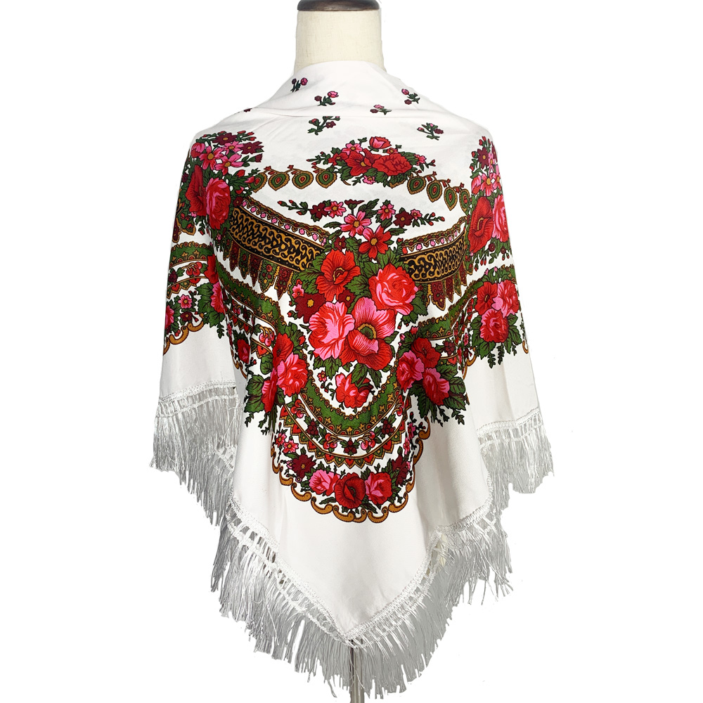 120*120cm Retro Floral Printed - огляд і ціна Bandana Cotton