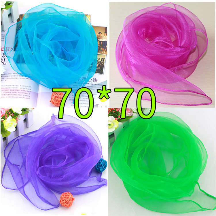Solid Color Chiffon Small Silk - огляд і ціна Scarf Silk Square