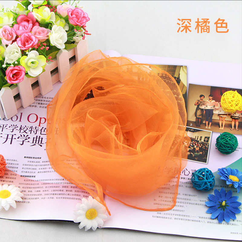 Solid Color Chiffon Small Silk - огляд і ціна Scarf Silk Square