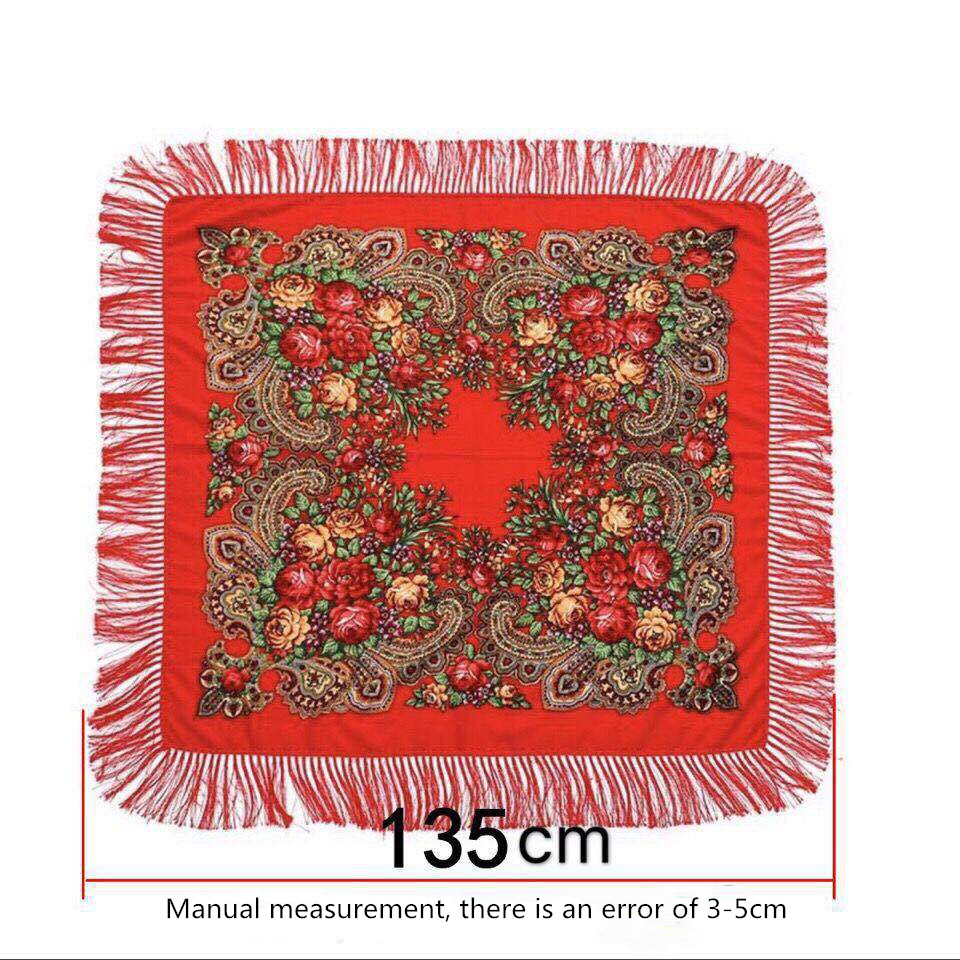 135*135cm Women Russian Style  - огляд і ціна Bandana Cotton