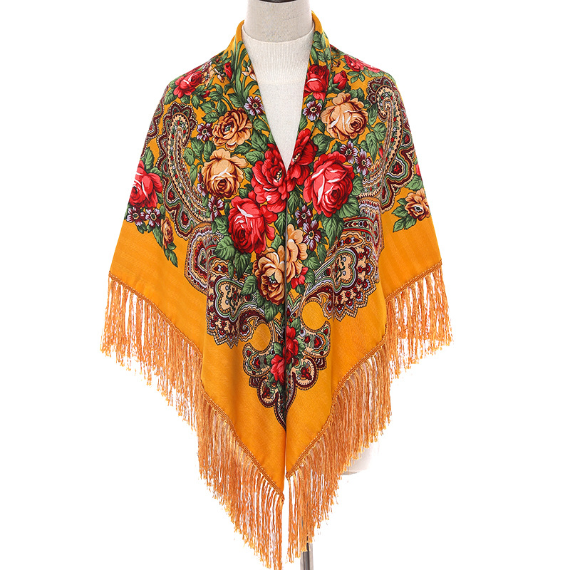 135*135cm Women Russian Style  - огляд і ціна Bandana Cotton